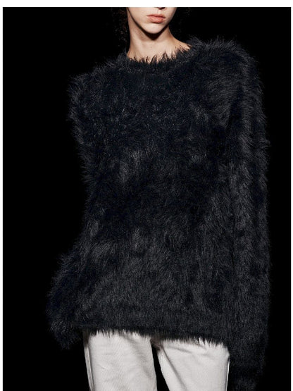 Elegant Fleece Crew Neck Sweater【s0000005469】