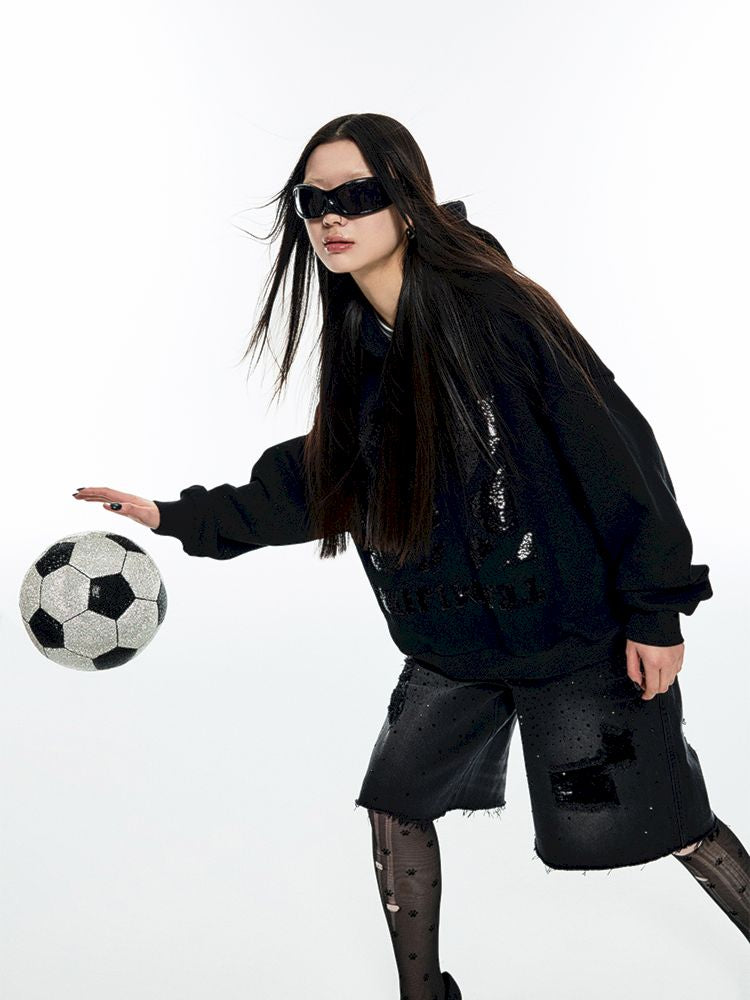 Loose Hooded Sweatshirt【s0000006300】