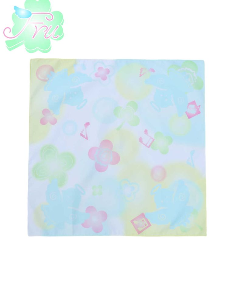 Clover Colourful Summer Silk Scarf【s0000009082】