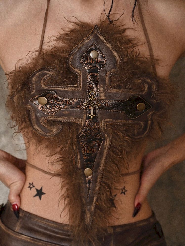 Aged Hanging Neck Camisole Top【s0000005227】