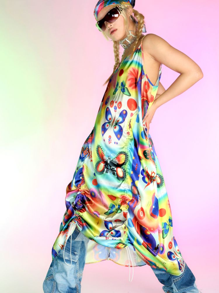 Silk Halter Dress【s0000007150】