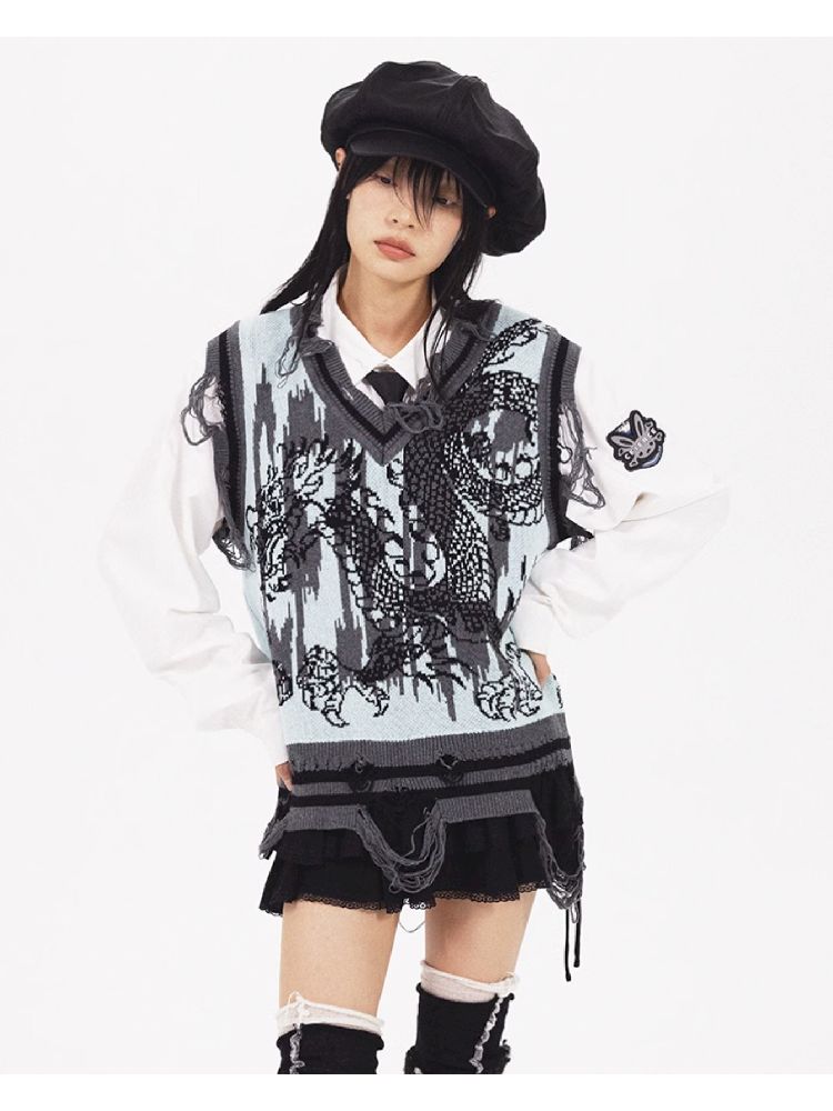 Dragon Knit Vest【s0000005961】