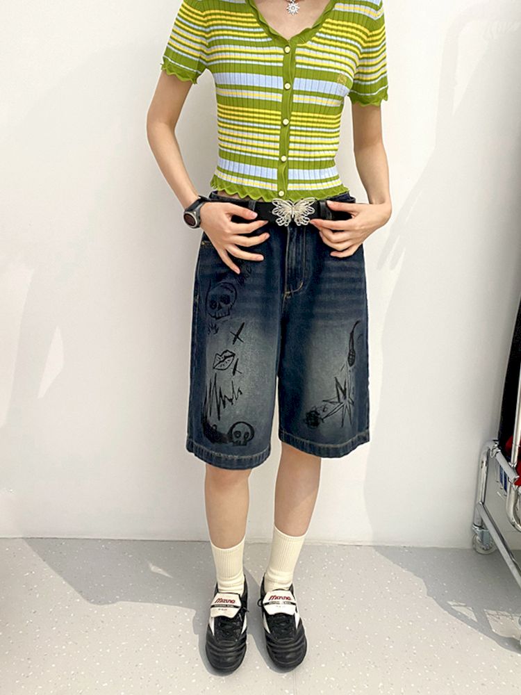 Flight to Berlin" Knit Short Sleeve Cardigan【s0000008868】"