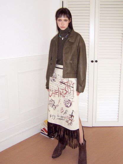 Brown Leather Jacket【s0000010090】