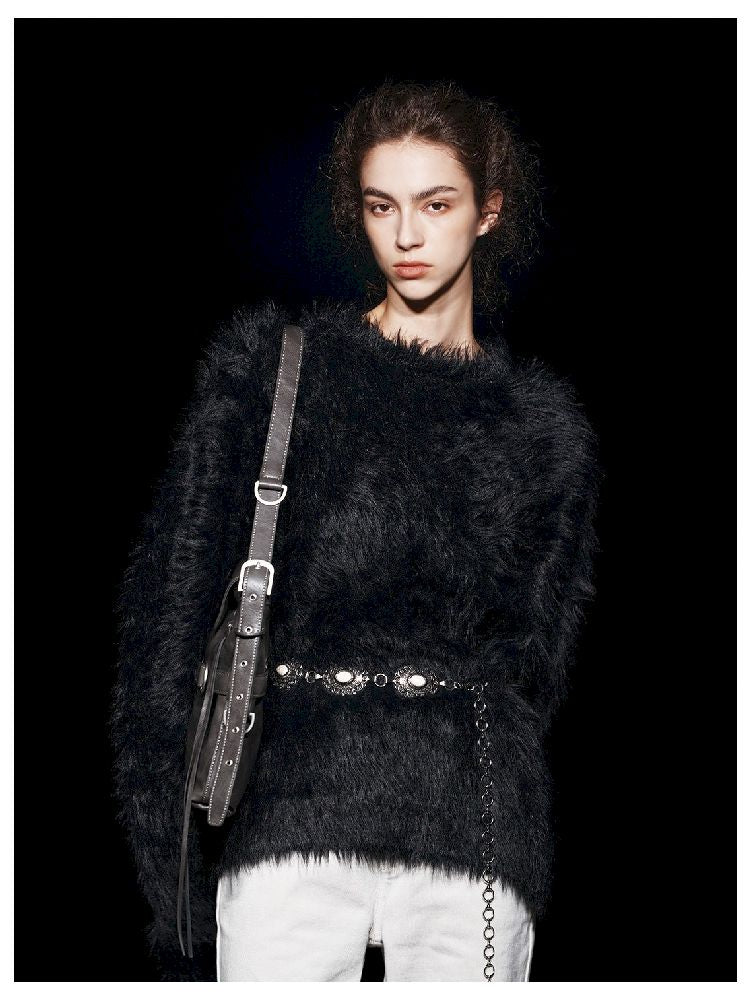 Elegant Fleece Crew Neck Sweater【s0000005469】