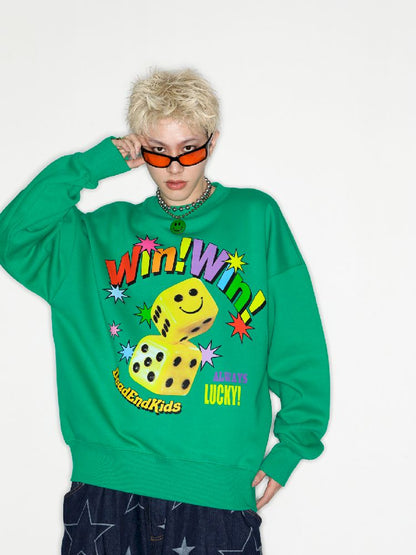 Smiley Dice American Tide Sweatshirt【s0000010264】
