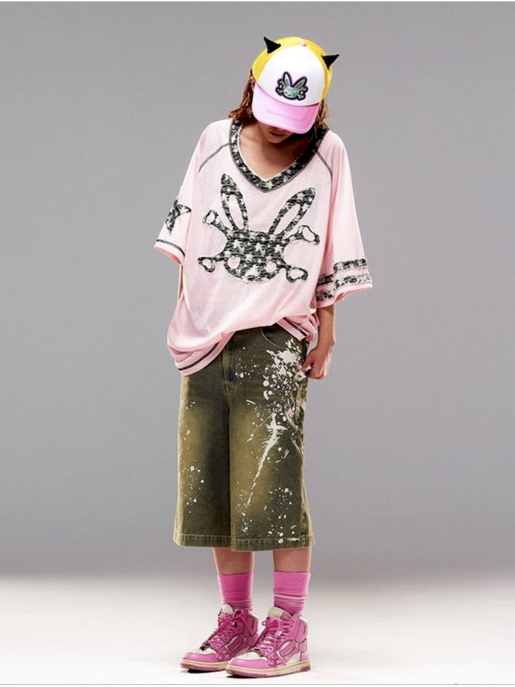 Bunny Skull Loose T-Shirt【s0000008987】