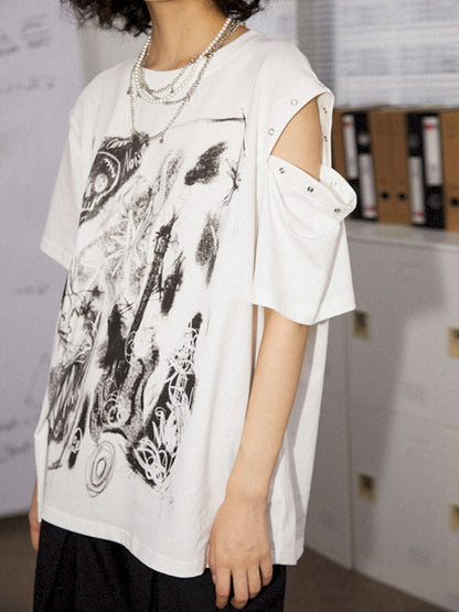 Removal Short Sleeve Tee【s0000008841】