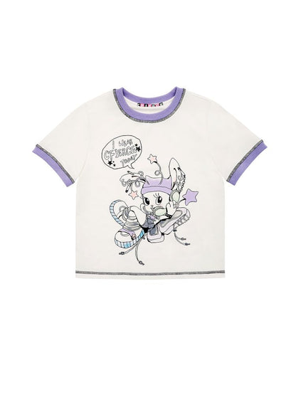 Bunny Elf Printed t-shirt【s0000008214】