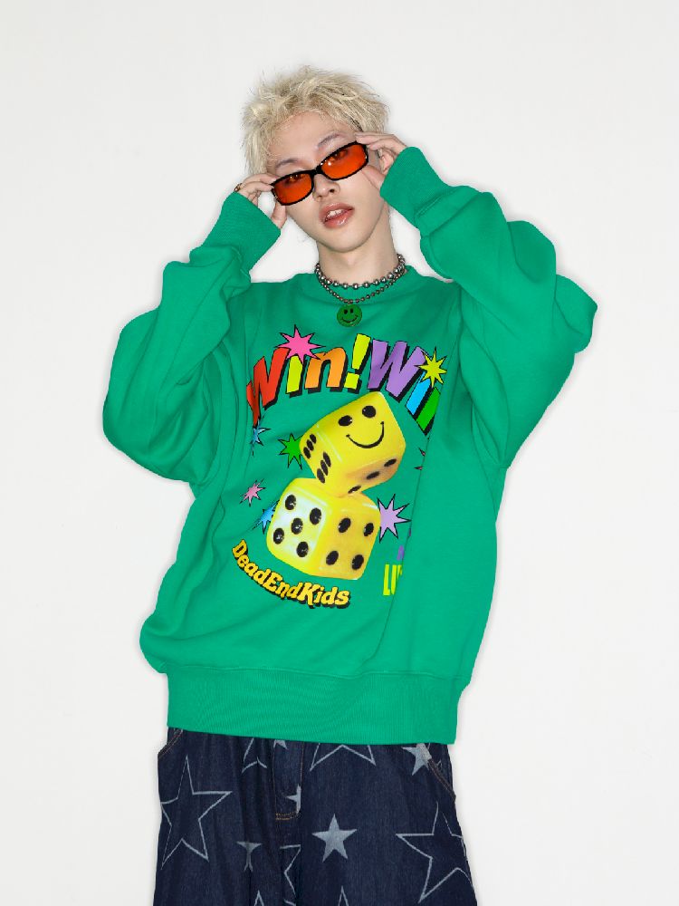 Smiley Dice American Tide Sweatshirt【s0000010264】