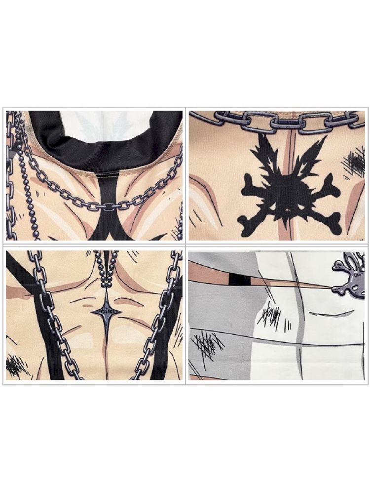 Warrior Print Bottom Top【s0000010228】