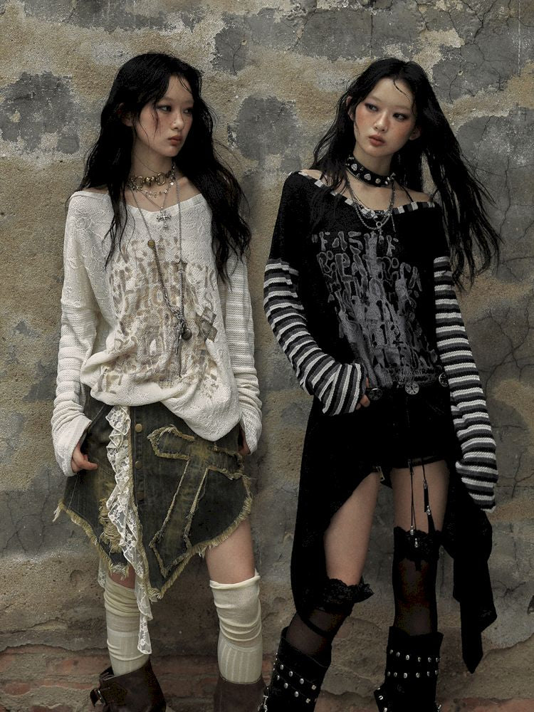 dark street long blouse dress