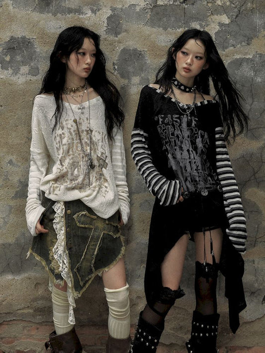 dark street long blouse dress