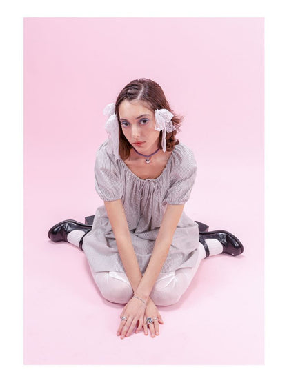 Striped Cotton Vacation Style Loose Dress【s0000009323】