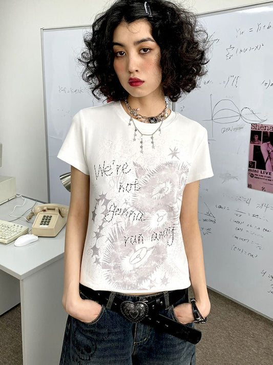 Kitten Printed Short Sleeve T-Shirt【s0000008843】