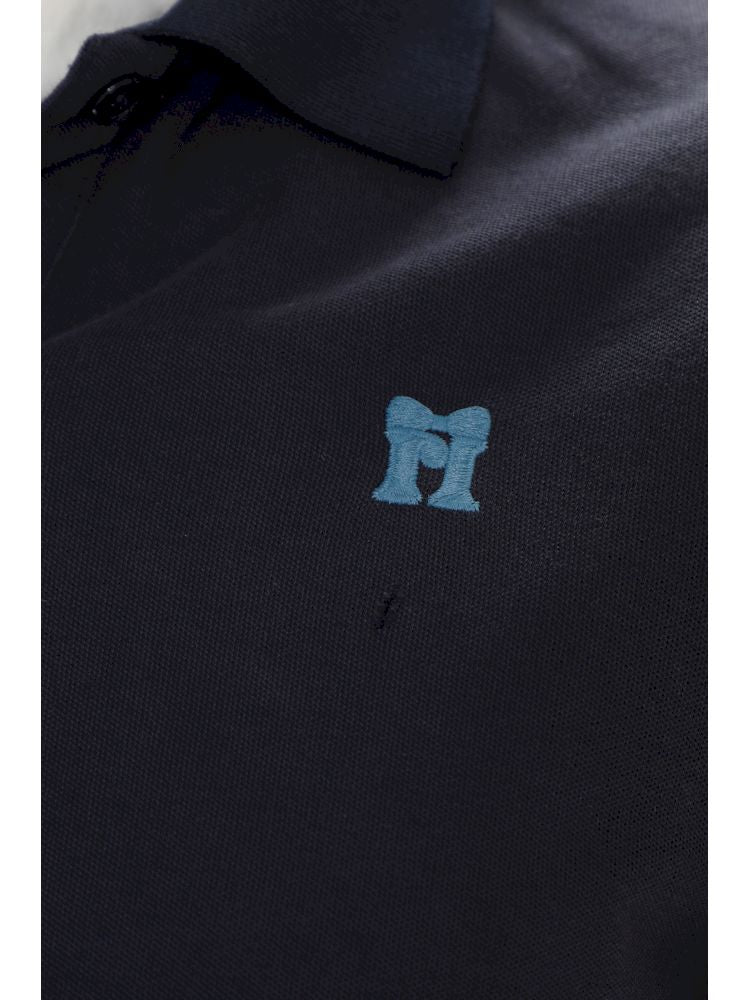 Butterfly M Embroidery Hole Breaking Short Sleeve Polo Shirt【s0000008659】