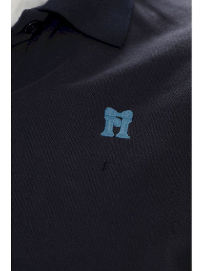 Butterfly M Embroidery Hole Breaking Short Sleeve Polo Shirt【s0000008659】