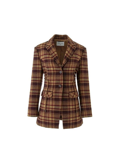 Slim thin waist casual strappy jacket【s0000004724】