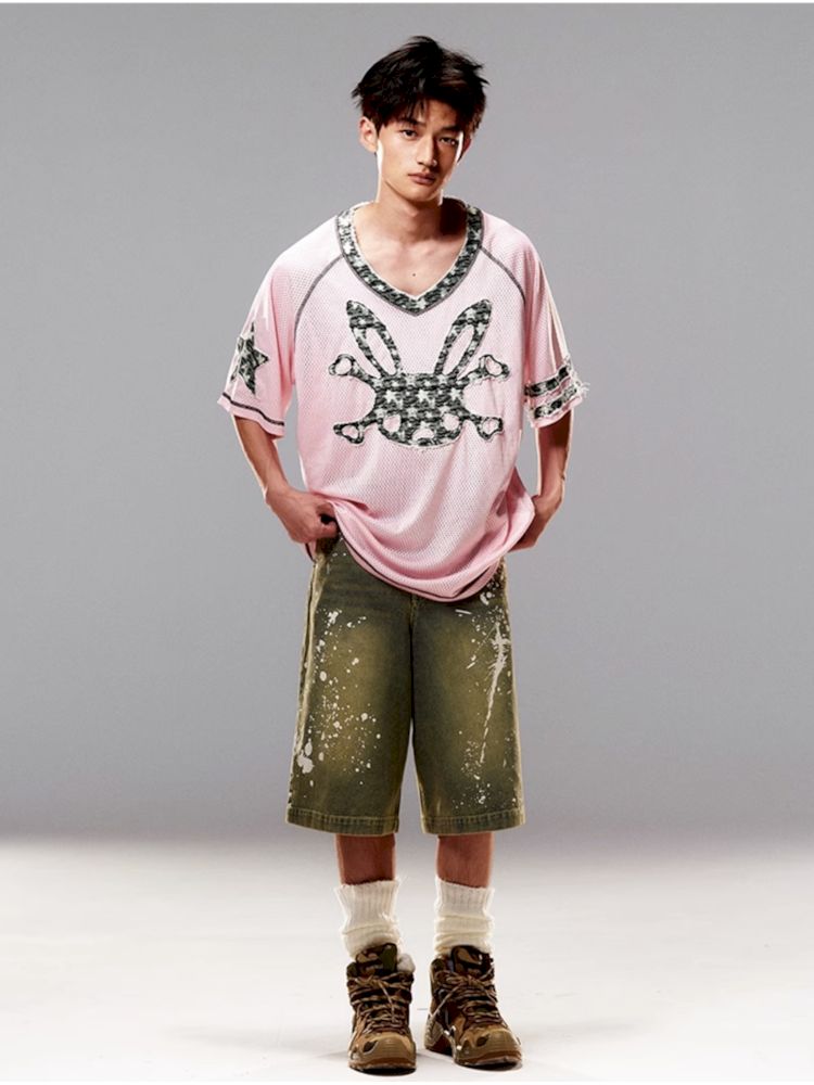 Bunny Skull Loose T-Shirt【s0000008987】