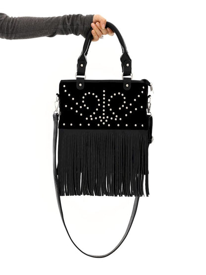 Handheld Crossbody Dual Purpose Tassel Bag【s0000006256】