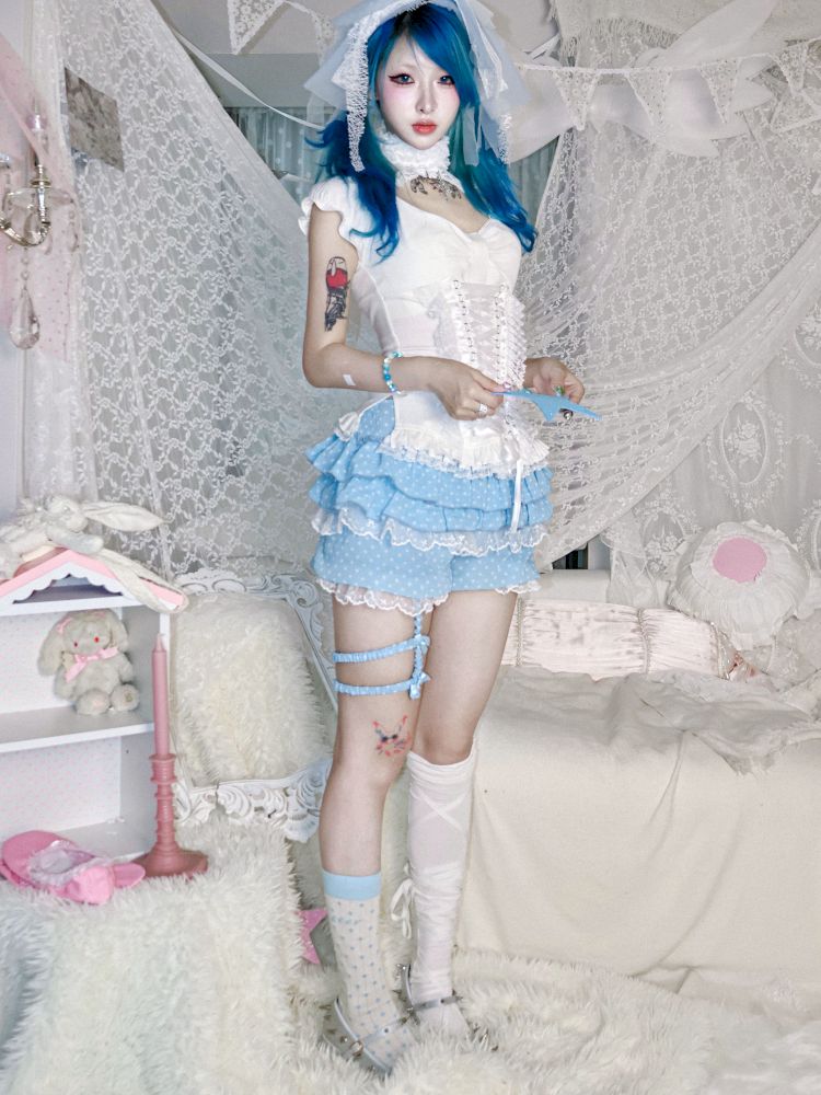 Polka dot pumpkin pants【s0000012694】