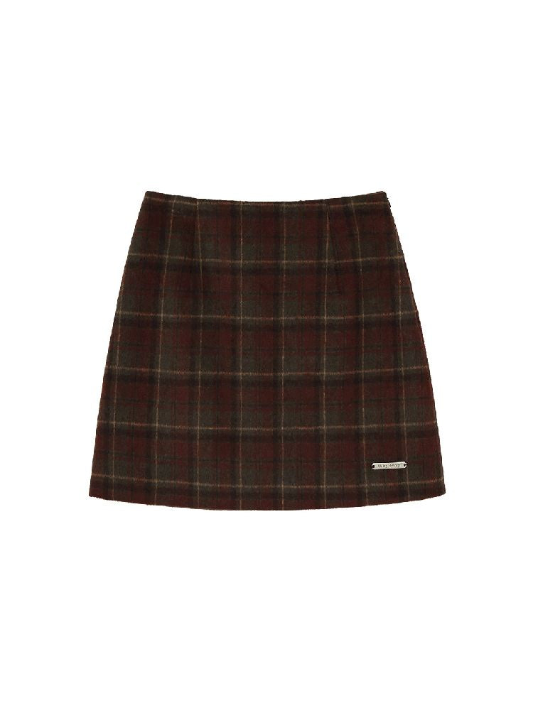 Check small short skirt【s0000005773】