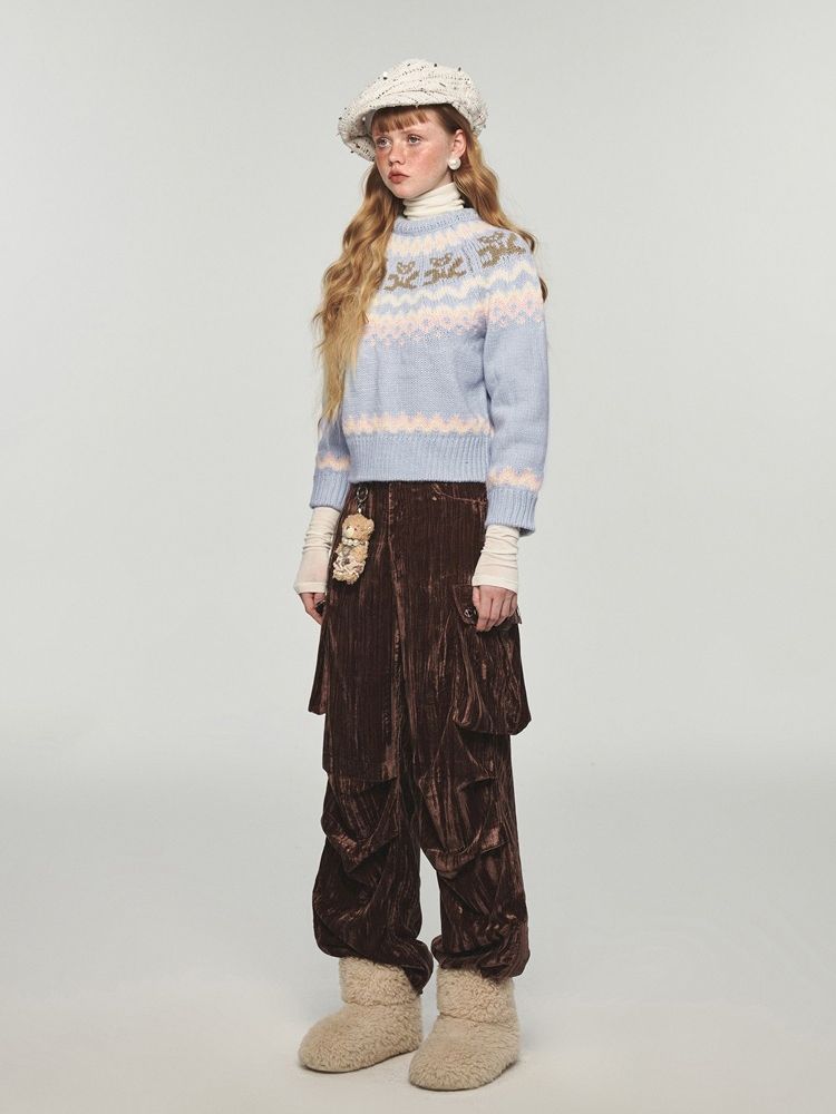 Loose Blue Sweater【s0000004728】