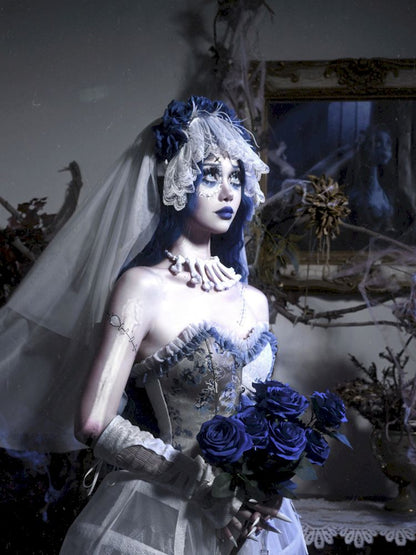 Skeleton Lace Sheer Hand Sleeve Cufflinks【s0000010041】