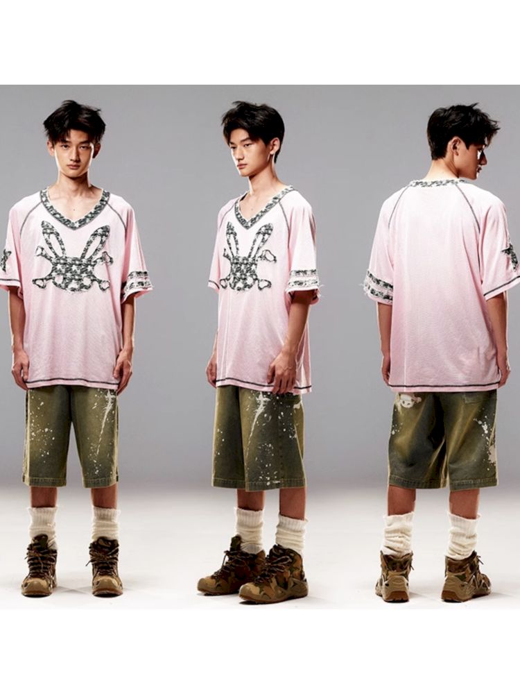 Bunny Skull Loose T-Shirt【s0000008987】