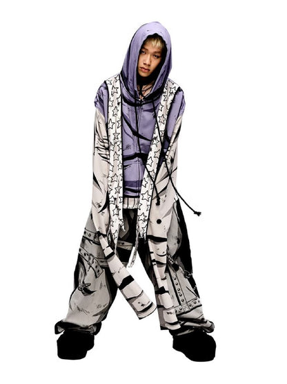 Purple Printed Sweatshirt【s0000010223】