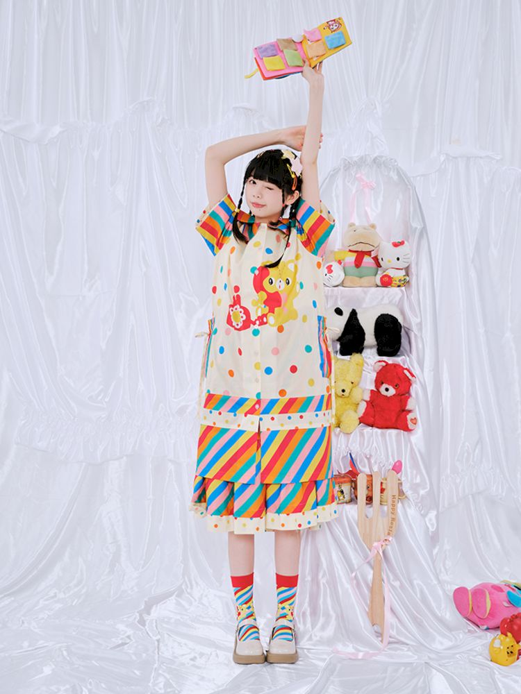 Rainbow Diary Shirt Dress【s0000009100】