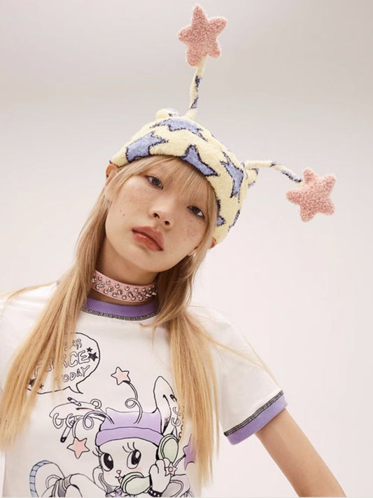 Pentagram Print Tentacle Knit Cap【s0000008219】