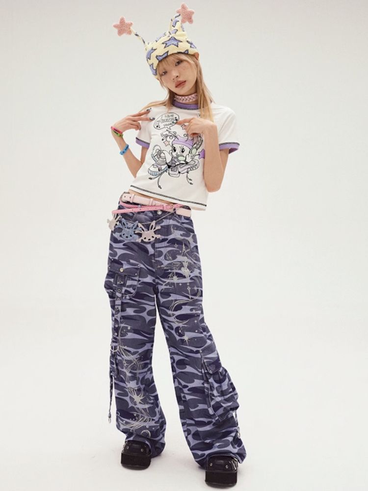 Elf Print Totem Jeans【s0000008216】