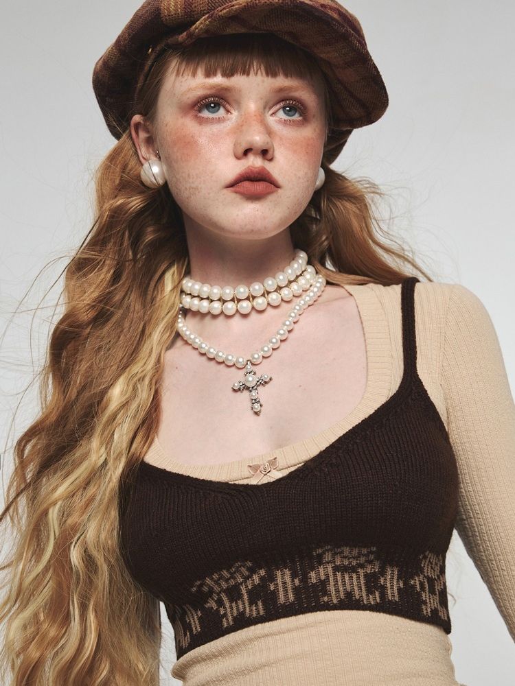 V-neck lingerie camisole【s0000004727】