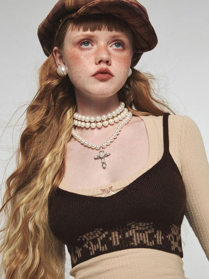 V-neck lingerie camisole【s0000004727】