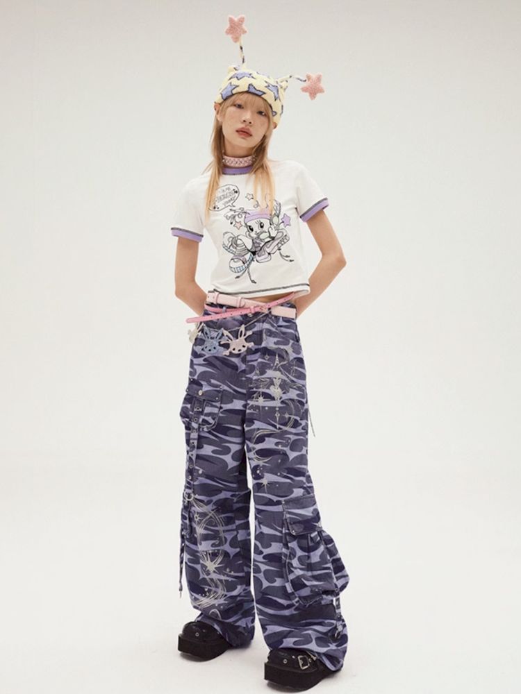 Bunny Elf Printed t-shirt【s0000008214】