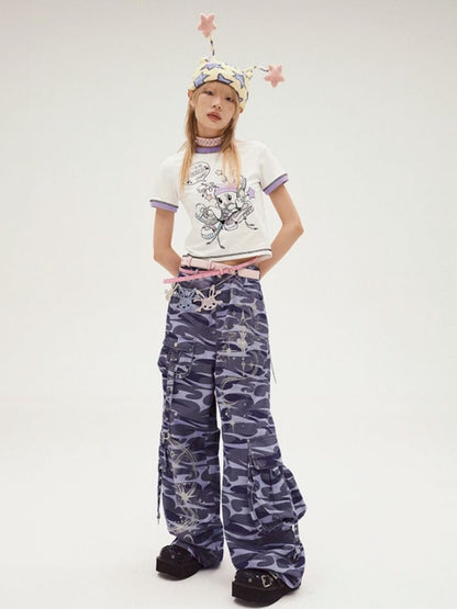 Bunny Elf Printed t-shirt【s0000008214】