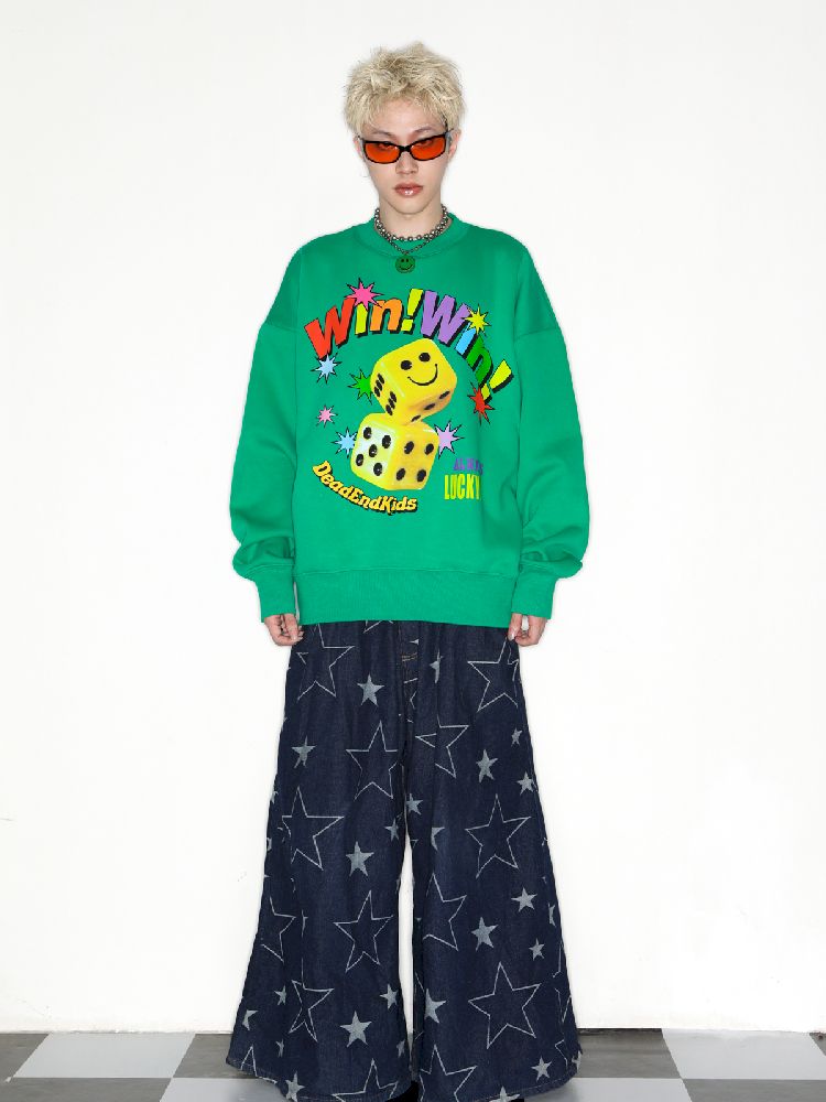 Smiley Dice American Tide Sweatshirt【s0000010264】