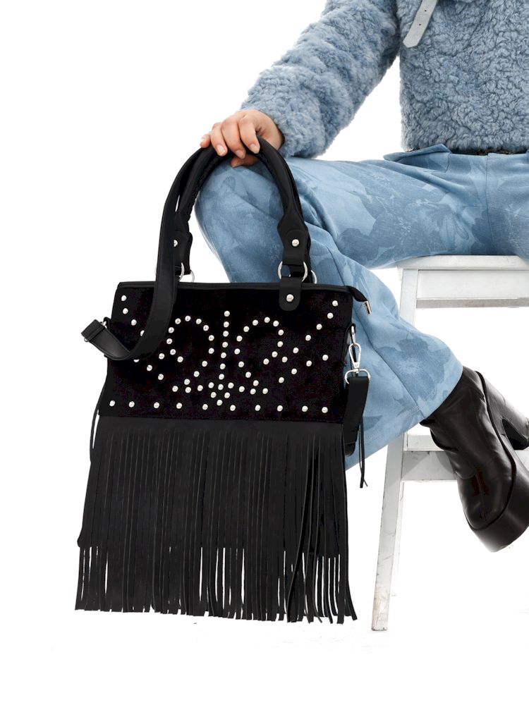 Handheld Crossbody Dual Purpose Tassel Bag【s0000006256】