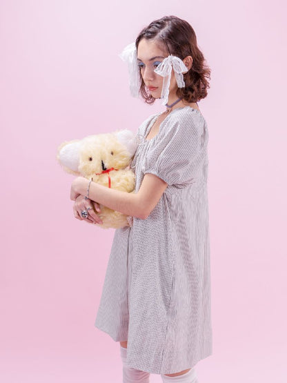 Striped Cotton Vacation Style Loose Dress【s0000009323】