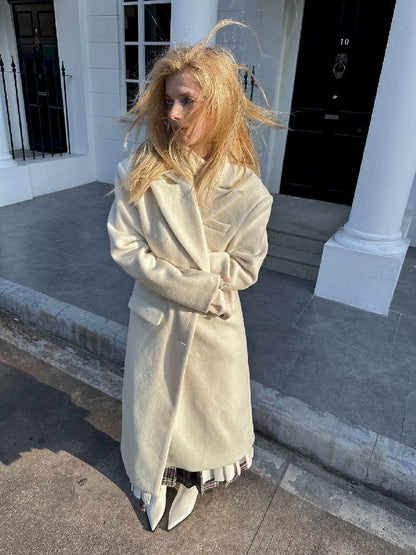 Gun barge collar wool coat【s0000004715】