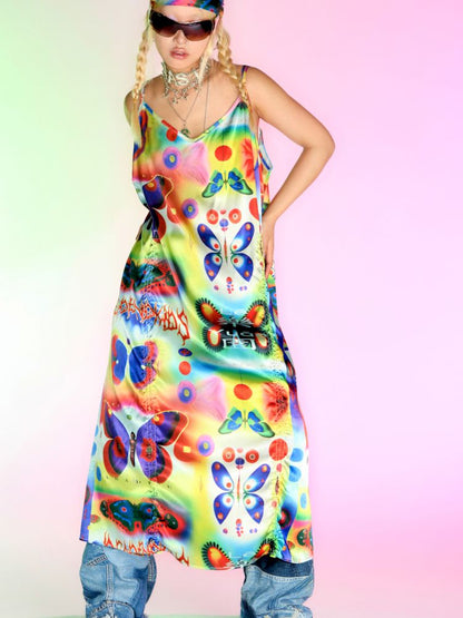 Silk Halter Dress【s0000007150】