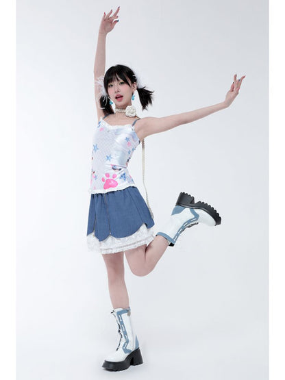 Variety cowboy petal skirt【s0000006573】