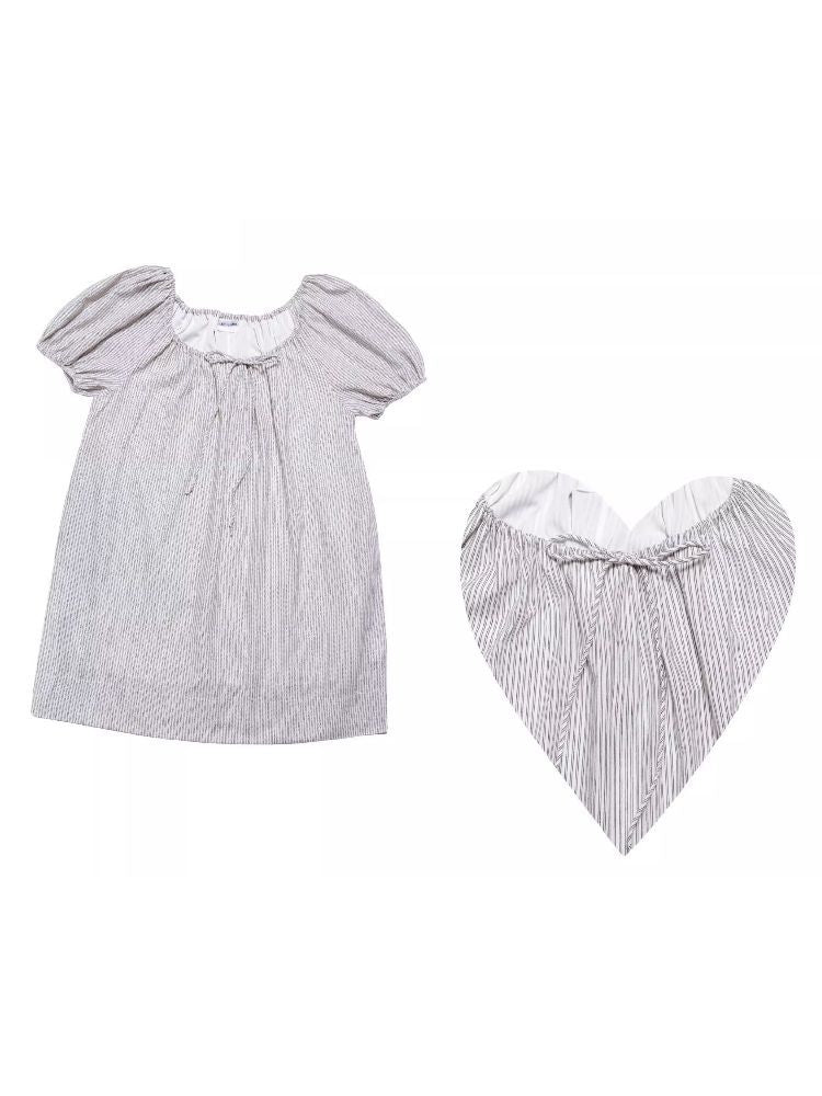 Striped Cotton Vacation Style Loose Dress【s0000009323】