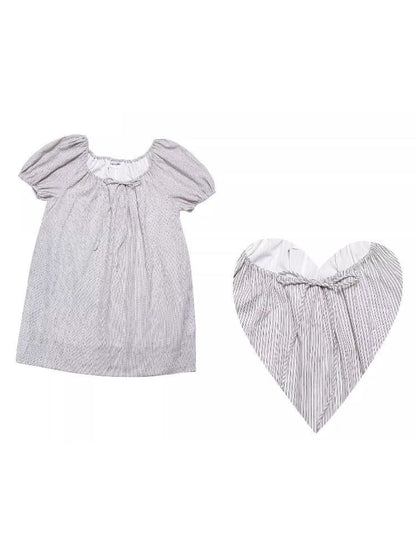 Striped Cotton Vacation Style Loose Dress【s0000009323】