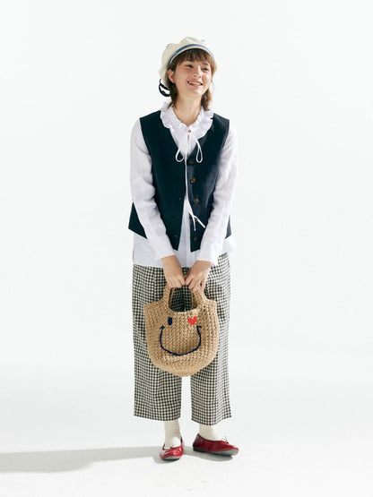 Retro Casual V-neck Linen Vest Jacket【s0000007627】