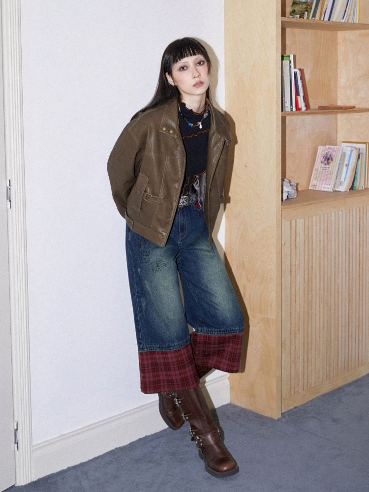 Brown Leather Jacket【s0000010090】