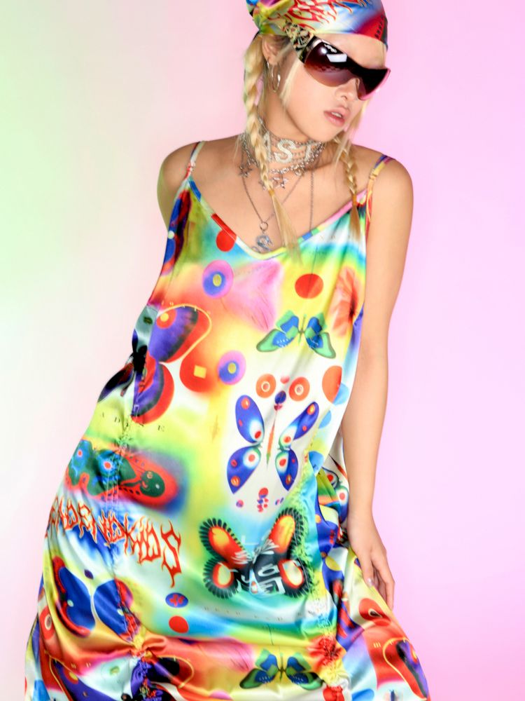 Silk Halter Dress【s0000007150】