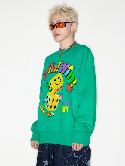 Smiley Dice American Tide Sweatshirt【s0000010264】