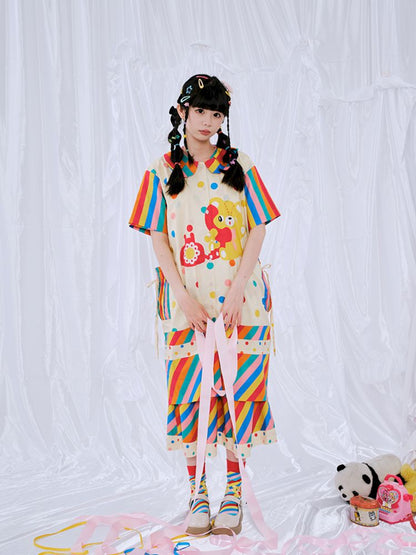 Rainbow Diary Shirt Dress【s0000009100】